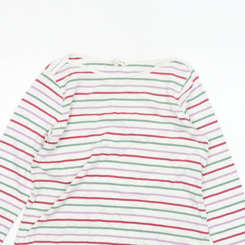 FatFace Women’s Multicoloured Stripe Cotton Long Sleeve T-Shirt UK 10