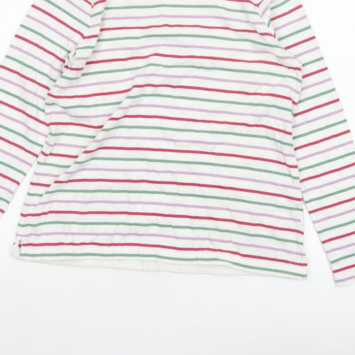 FatFace Women’s Multicoloured Stripe Cotton Long Sleeve T-Shirt UK 10