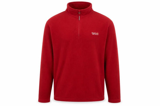 Regatta Men’s Red L 1/4 Zip Fleece Sweatshirt Outdoor Walking