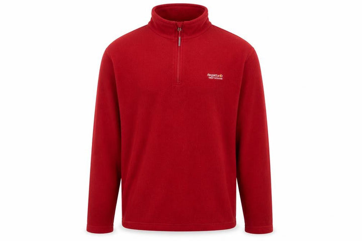 Regatta Men’s Red L 1/4 Zip Fleece Sweatshirt Outdoor Walking