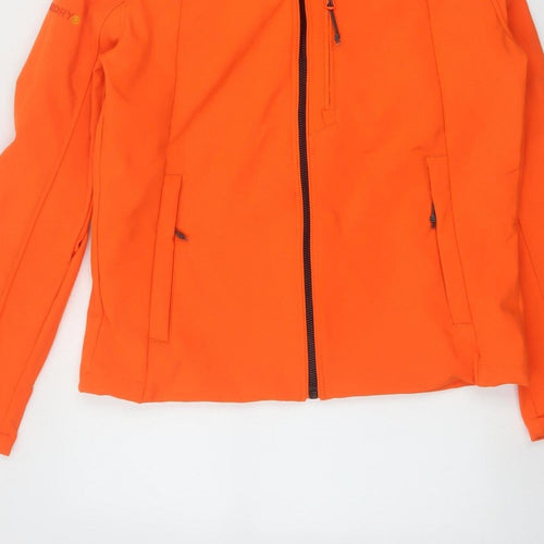 Superdry Men Orange L Trekker Hooded Softshell Windbreaker Jacket