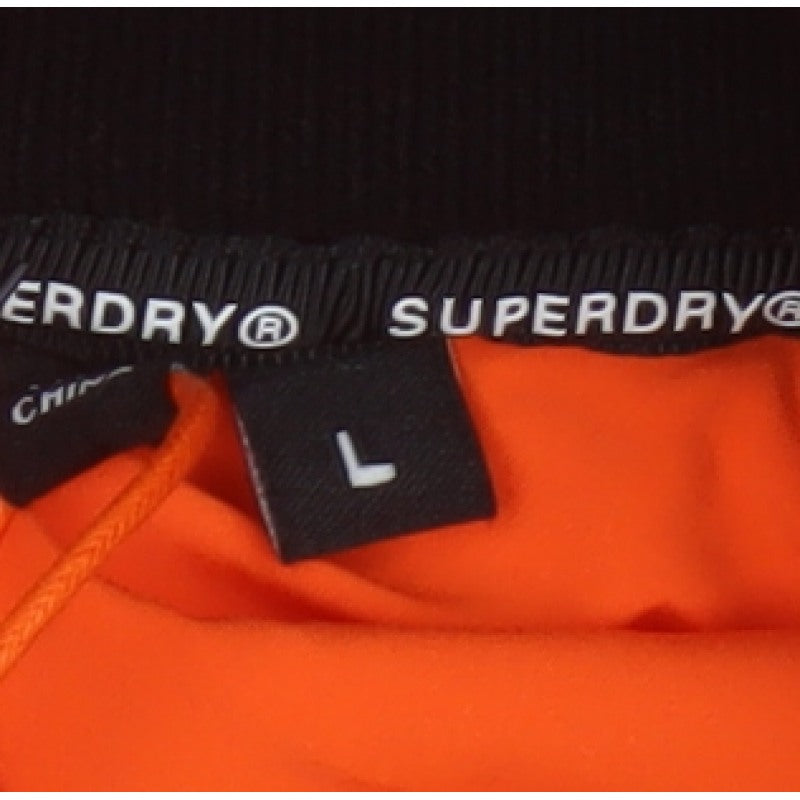 Superdry Men Orange L Trekker Hooded Softshell Windbreaker Jacket