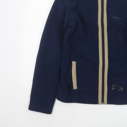Horseware Women’s Blue Fleece Jacket Size S UK 10/12 Full Zip
