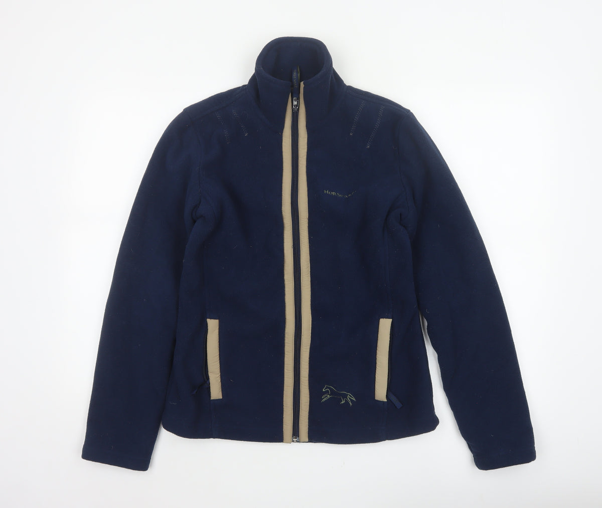 Horseware Women’s Blue Fleece Jacket Size S UK 10/12 Full Zip
