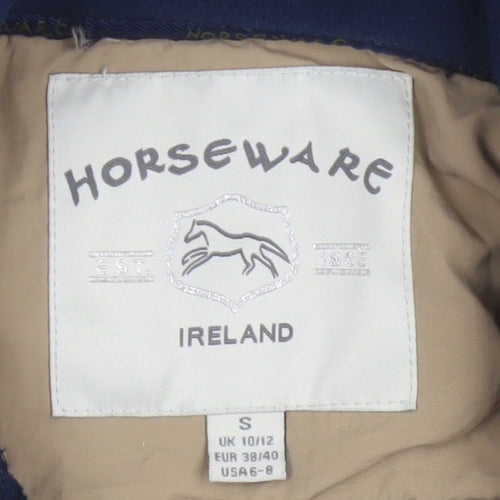 Horseware Women’s Blue Fleece Jacket Size S UK 10/12 Full Zip