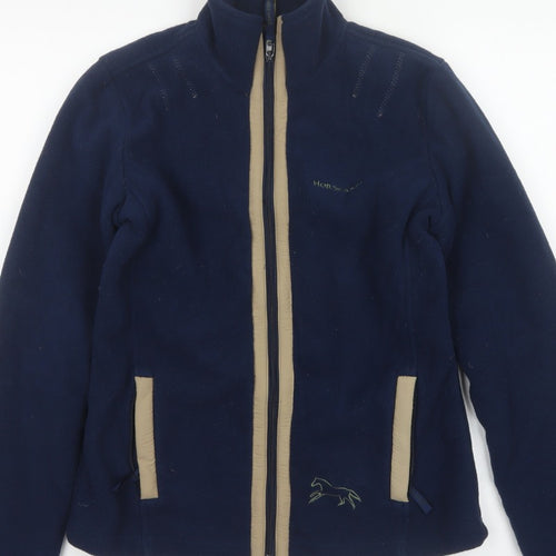 Horseware Women’s Blue Fleece Jacket Size S UK 10/12 Full Zip