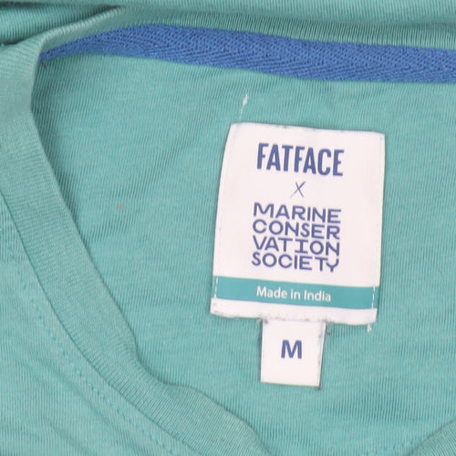 FatFace Men’s Green M Marine Conservation Society Graphic Cotton T-Shirt