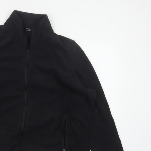 Marks and Spencer Women Black UK 24 Basic Fleece Full Zip Jacket