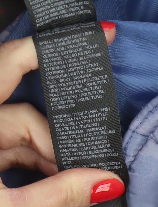 Joe Browns Women’s Blue Floral Puffer Jacket UK 24 Quilted Padded