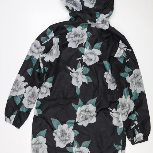 Anthropologie Women’s Multicoloured Floral Hooded Windbreaker Jacket UK 10