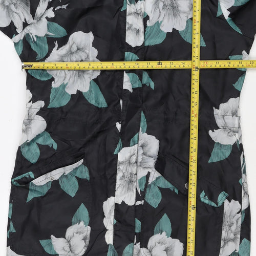 Anthropologie Women’s Multicoloured Floral Hooded Windbreaker Jacket UK 10