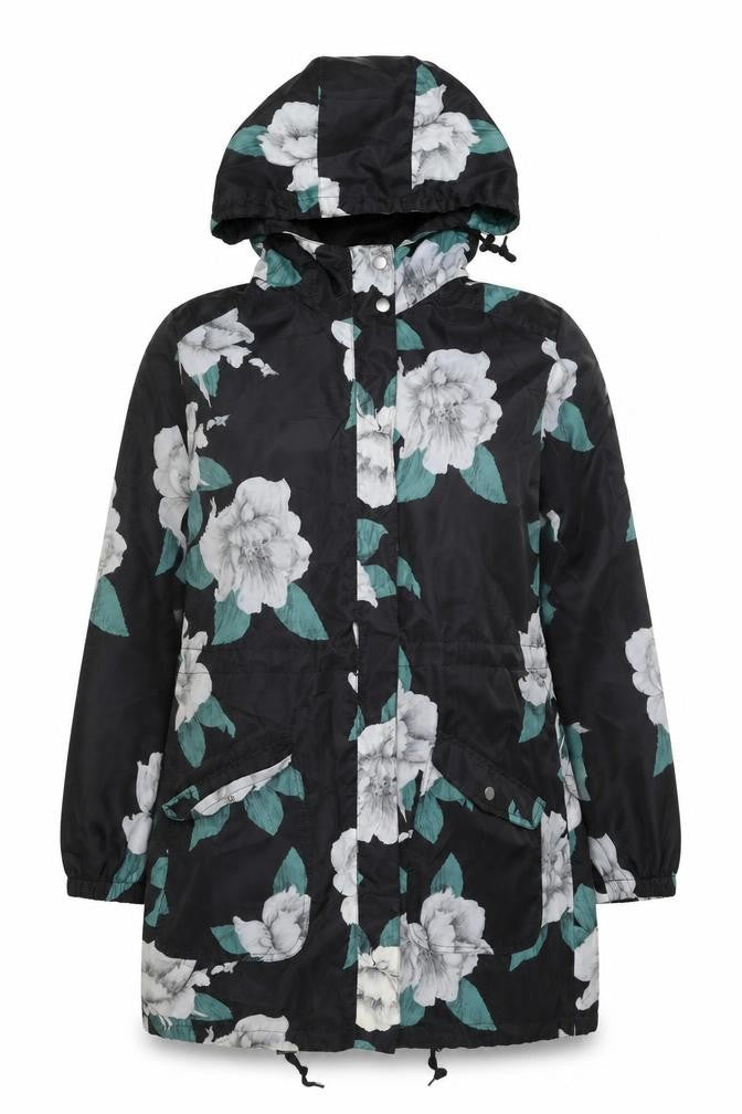 Anthropologie Women’s Multicoloured Floral Hooded Windbreaker Jacket UK 10