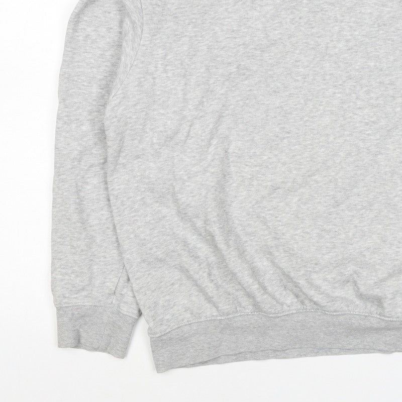 H&M Men Grey Size M Pullover Crew Neck Fleece Sweatshirt