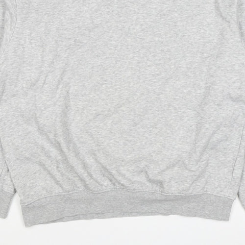 H&M Men Grey Size M Pullover Crew Neck Fleece Sweatshirt