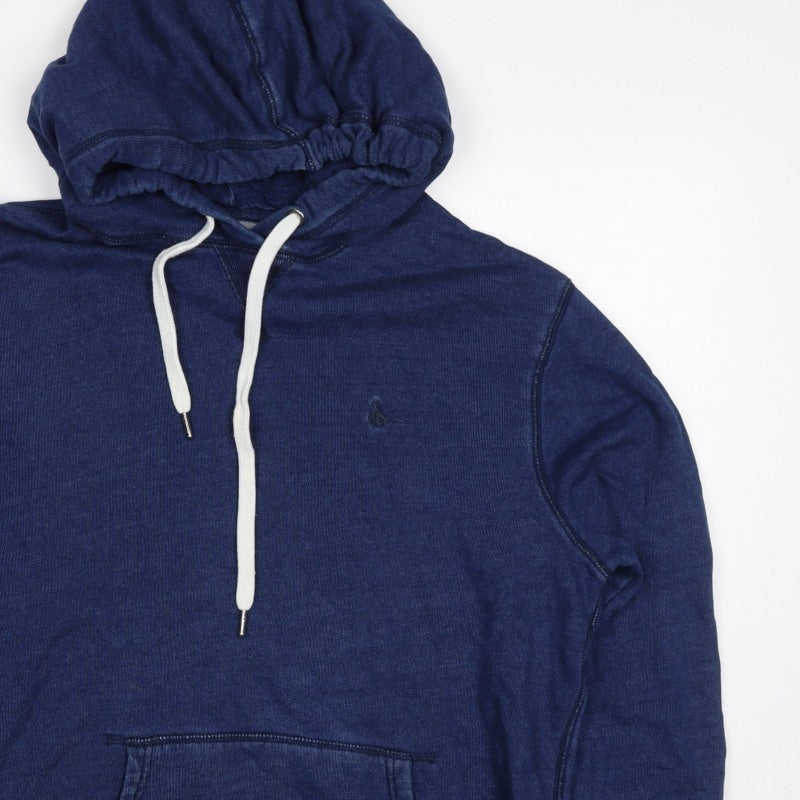 Additional view of Jack Wills Men's Blue Small Classic Fit Pullover Hoodie Logo
