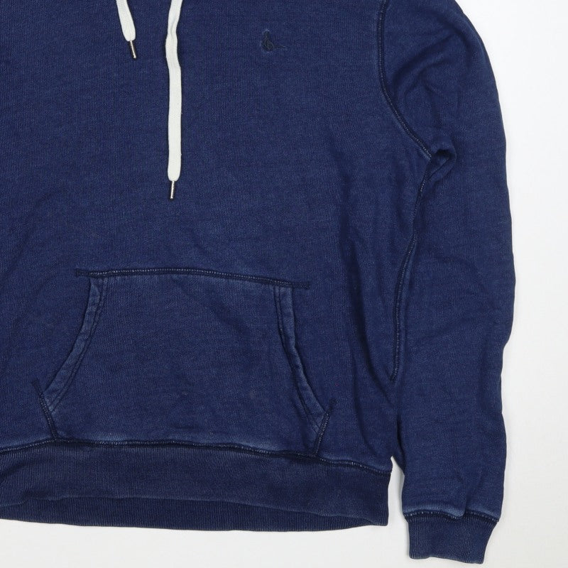 Additional view of Jack Wills Men's Blue Small Classic Fit Pullover Hoodie Logo