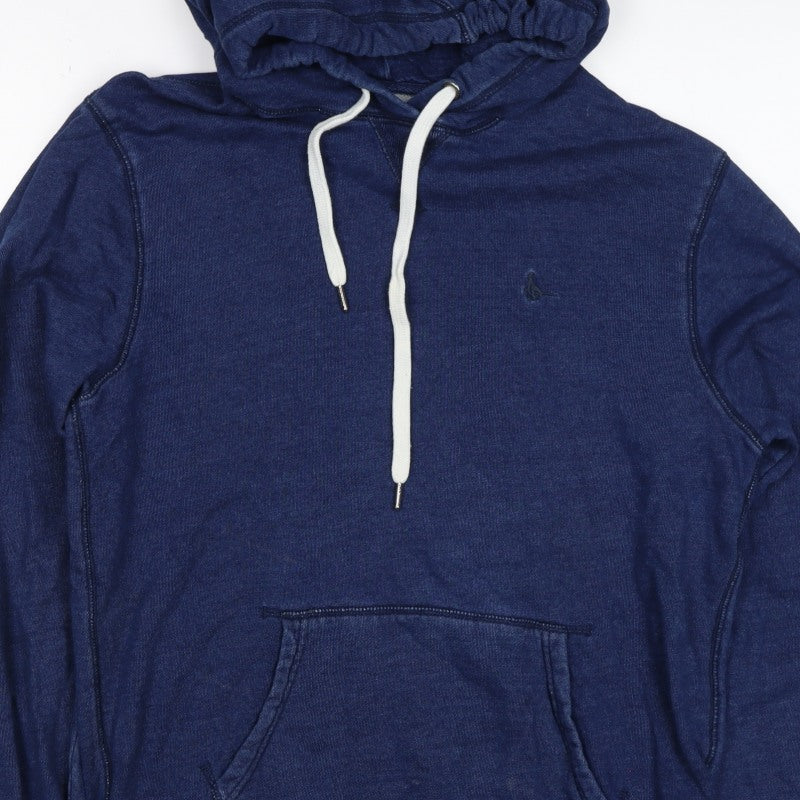 Additional view of Jack Wills Men's Blue Small Classic Fit Pullover Hoodie Logo