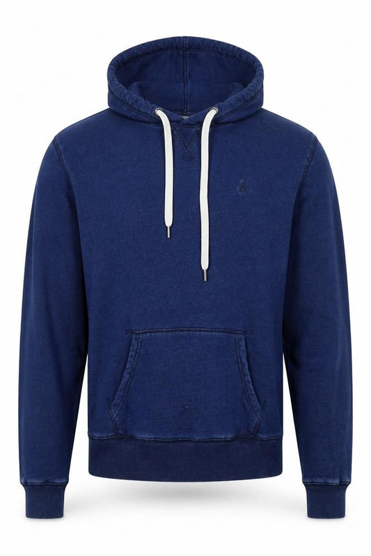Jack Wills Men's Blue Small Classic Fit Pullover Hoodie Logo