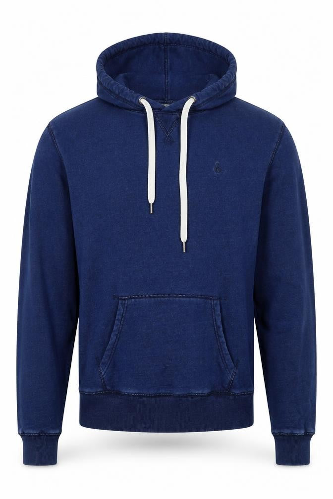 Jack Wills Men's Blue Small Classic Fit Pullover Hoodie Logo
