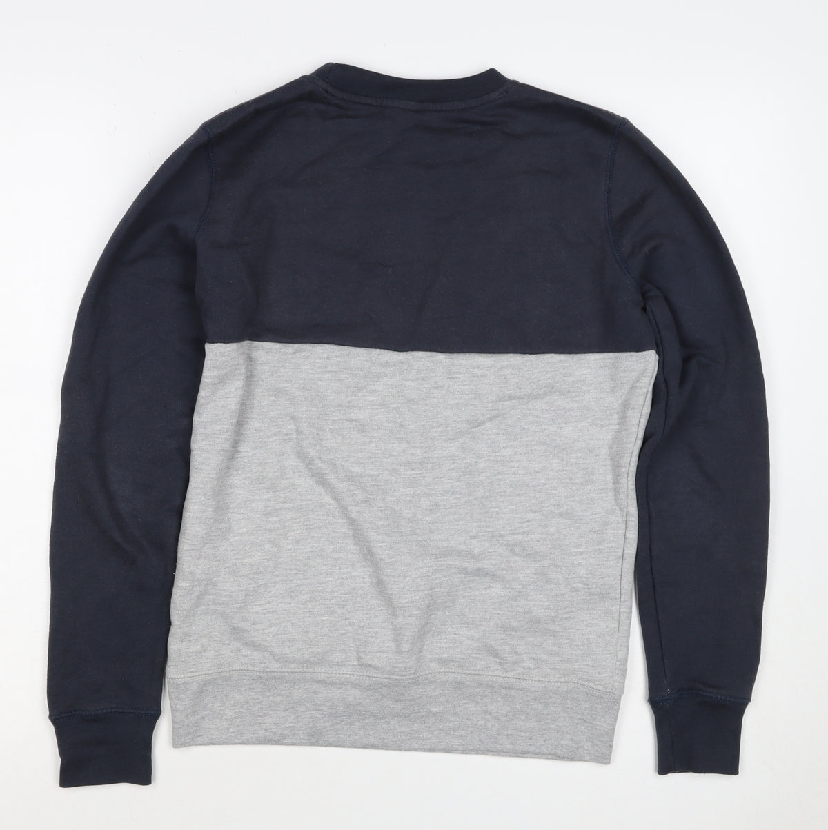 Bench Women’s Grey & Black Colourblock Logo Pullover Sweatshirt UK 10