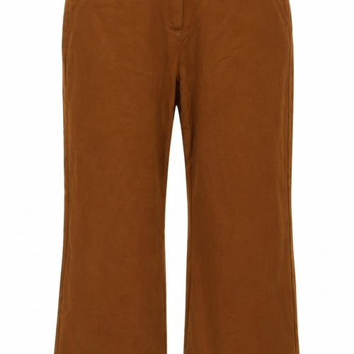 Next Women Brown Size 22 Straight Stretch Trousers with Pockets