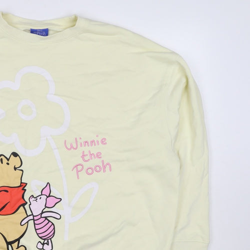 Primark Disney Winnie the Pooh Women Yellow S Pullover Sweatshirt