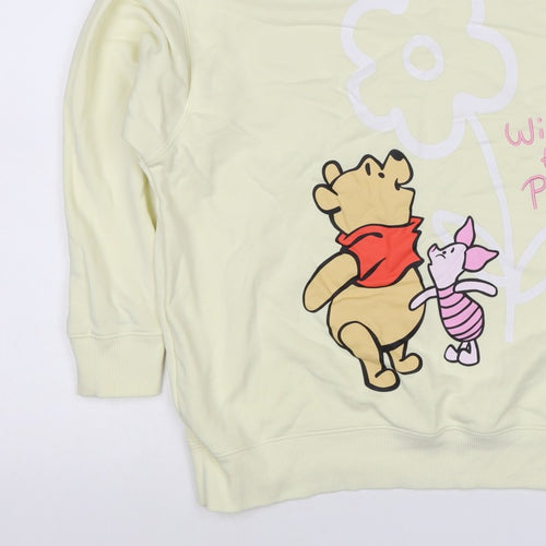 Primark Disney Winnie the Pooh Women Yellow S Pullover Sweatshirt