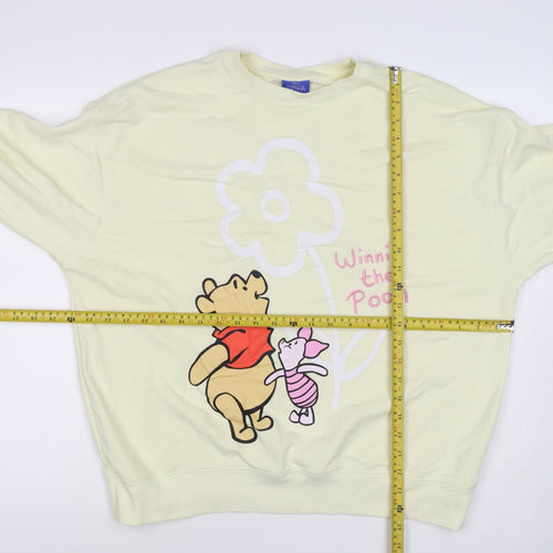 Primark Disney Winnie the Pooh Women Yellow S Pullover Sweatshirt