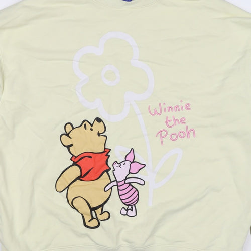 Primark Disney Winnie the Pooh Women Yellow S Pullover Sweatshirt