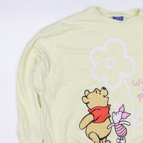 Primark Disney Winnie the Pooh Women Yellow S Pullover Sweatshirt