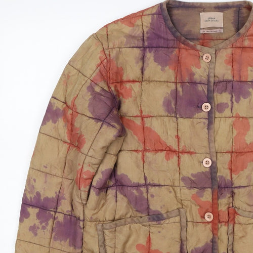 Urban Outfitters Women Multicoloured S Quilted Silk Puffer Jacket