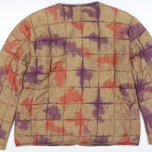 Urban Outfitters Women Multicoloured S Quilted Silk Puffer Jacket