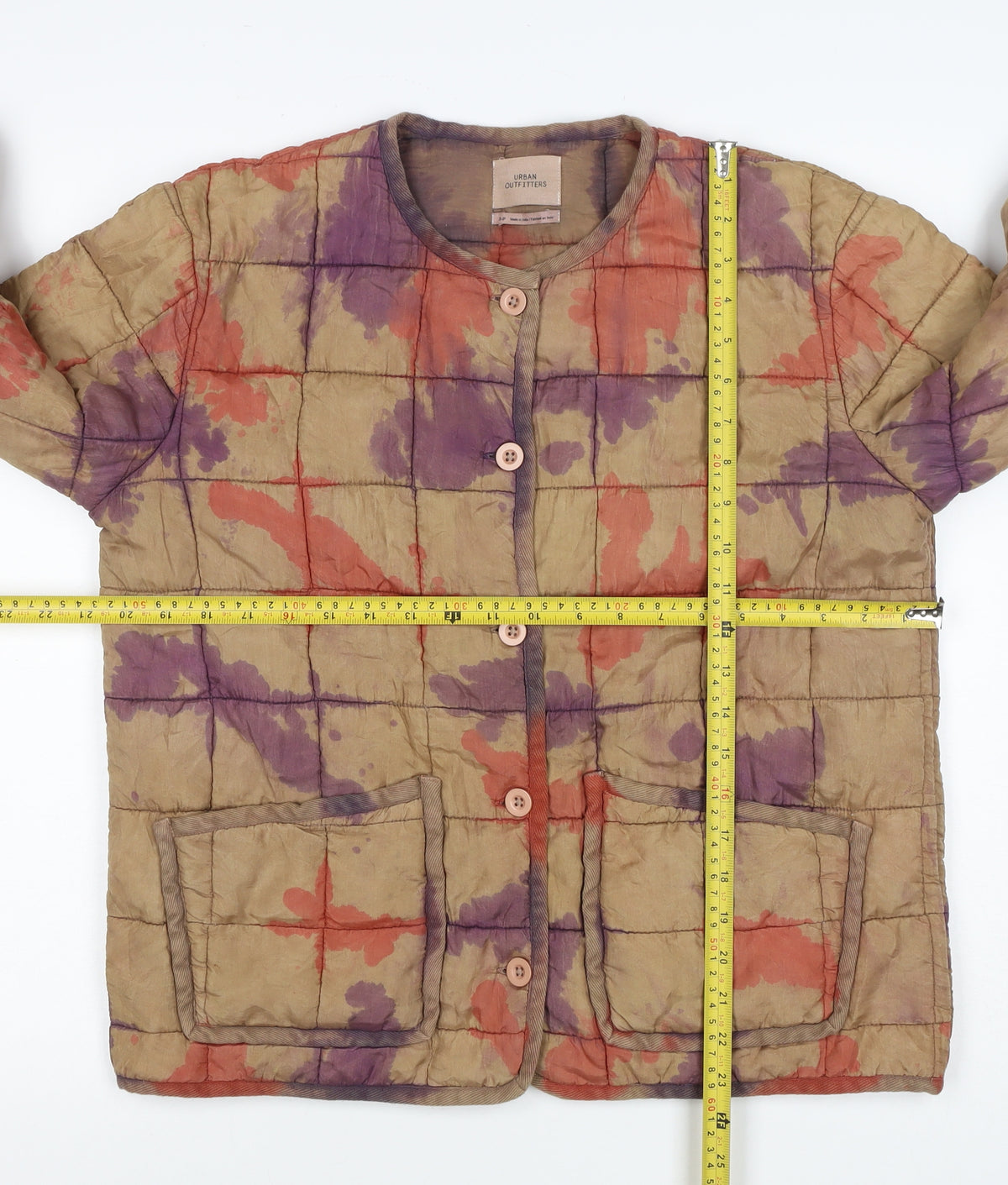 Urban Outfitters Women Multicoloured S Quilted Silk Puffer Jacket