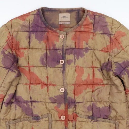 Urban Outfitters Women Multicoloured S Quilted Silk Puffer Jacket