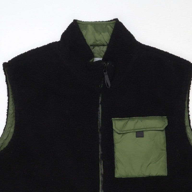 TU Men’s Green Black XL Quilted Fleece Padded Bodywarmer Jacket