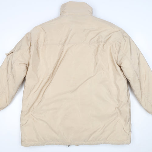 PrettyLittleThing Women's Beige S Puffer Jacket Removable Sleeves