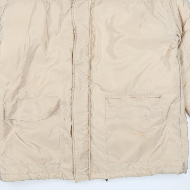 PrettyLittleThing Women's Beige S Puffer Jacket Removable Sleeves