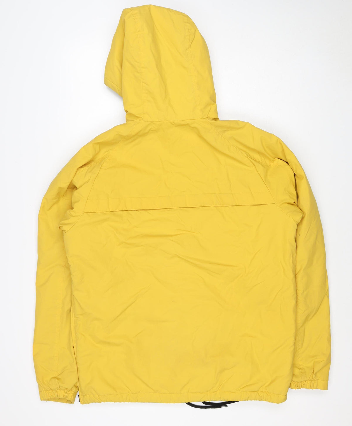 Pull&Bear Women Yellow M Hooded Anorak Padded Half Zip Jacket