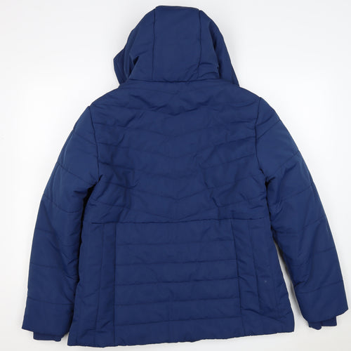 Cotton Traders Women’s Blue Size 16 Hooded Puffer Jacket