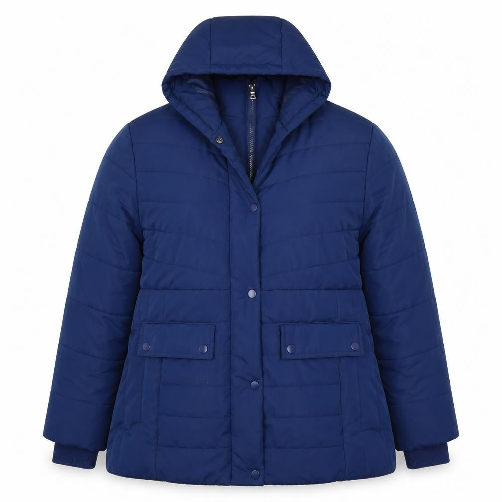 Cotton Traders Women’s Blue Size 16 Hooded Puffer Jacket