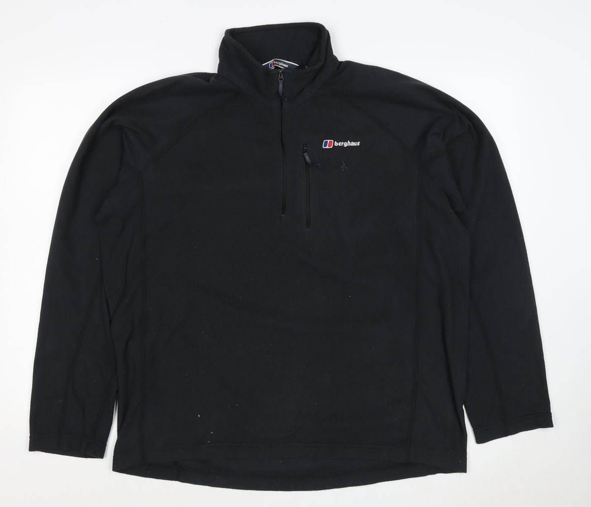 Berghaus Men’s Black XL Fleece Soft Shell 1/4 Zip Outdoor Jacket
