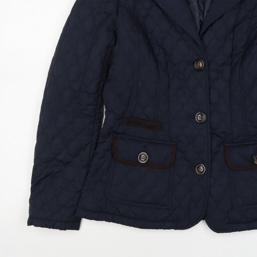Rocha John Rocha Women’s Blue Size 10 Quilted Padded Jacket