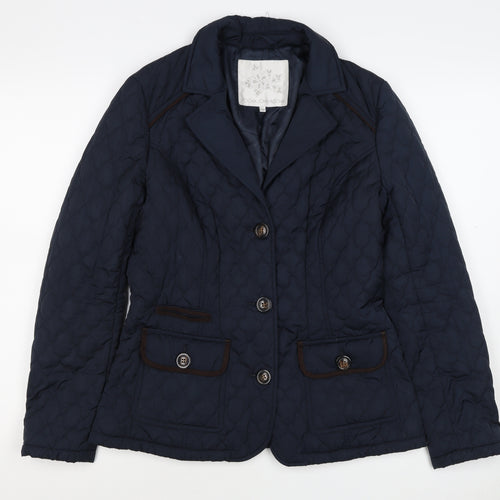 Rocha John Rocha Women’s Blue Size 10 Quilted Padded Jacket