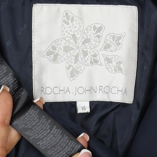 Rocha John Rocha Women’s Blue Size 10 Quilted Padded Jacket