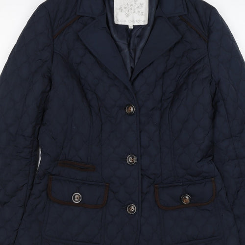 Rocha John Rocha Women’s Blue Size 10 Quilted Padded Jacket