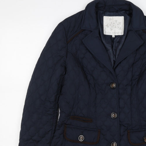 Rocha John Rocha Women’s Blue Size 10 Quilted Padded Jacket