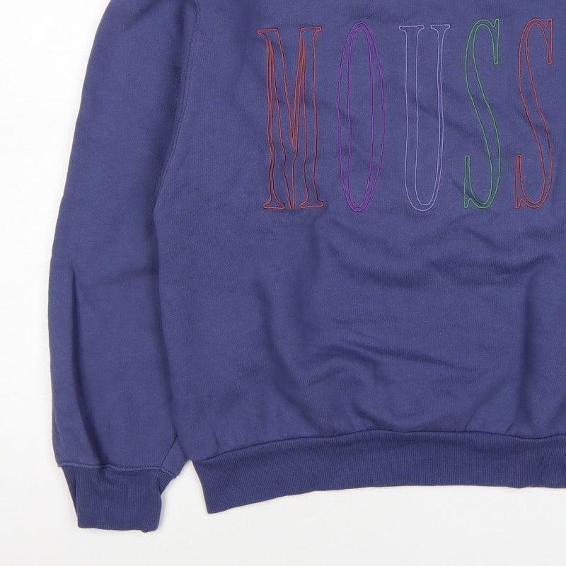 Additional view of Mousy Women’s Blue One Size Pullover Sweatshirt Embroidered Logo
