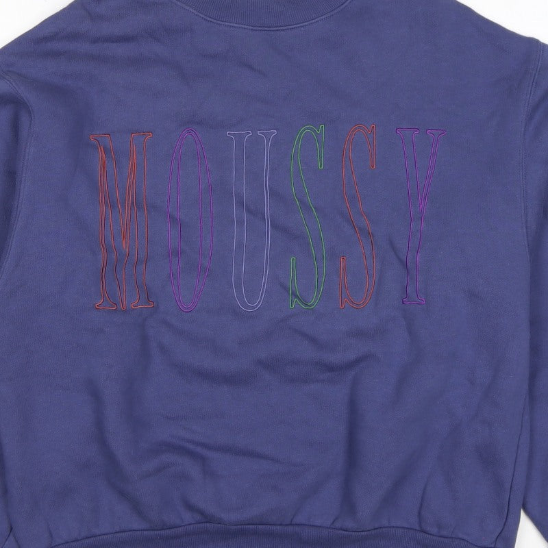 Additional view of Mousy Women’s Blue One Size Pullover Sweatshirt Embroidered Logo
