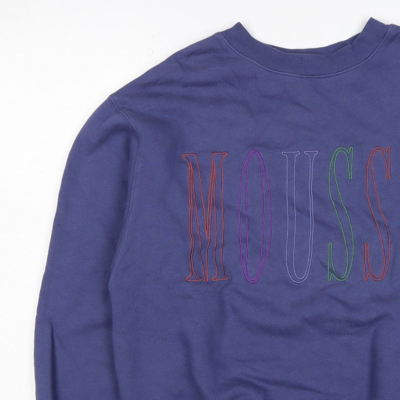 Additional view of Mousy Women’s Blue One Size Pullover Sweatshirt Embroidered Logo