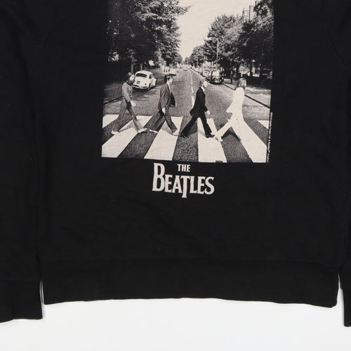 The Beatles Men’s Black L Abbey Road Graphic Print Crew Neck Sweatshirt